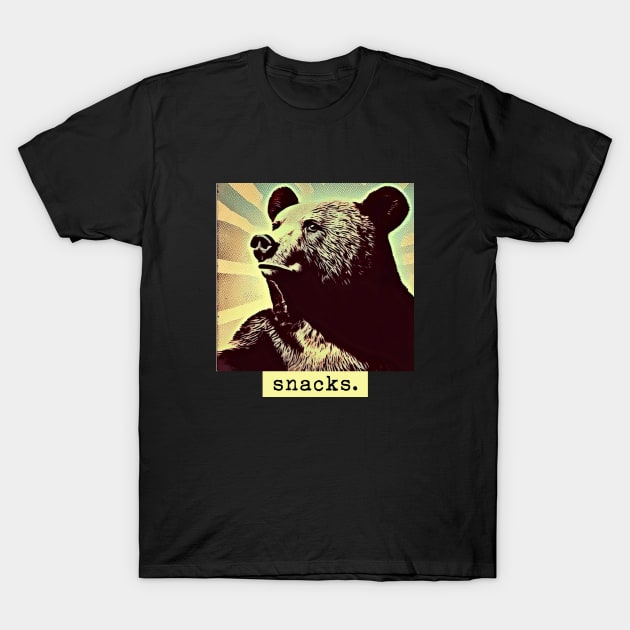 Bear for snacks T-Shirt by REDWOOD9